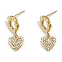 Cercei Heart Swing Crystal_0